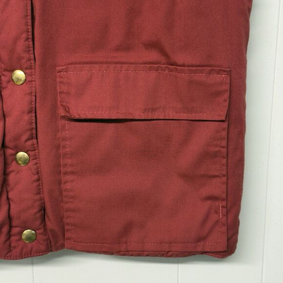 Vintage Jantzen Reversible Vest Jacket Snap Button Pockets Made In USA Women M - Picture 4 of 12